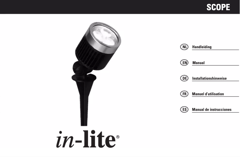 Imagen de la primera página del manual del dispositivo Scope
