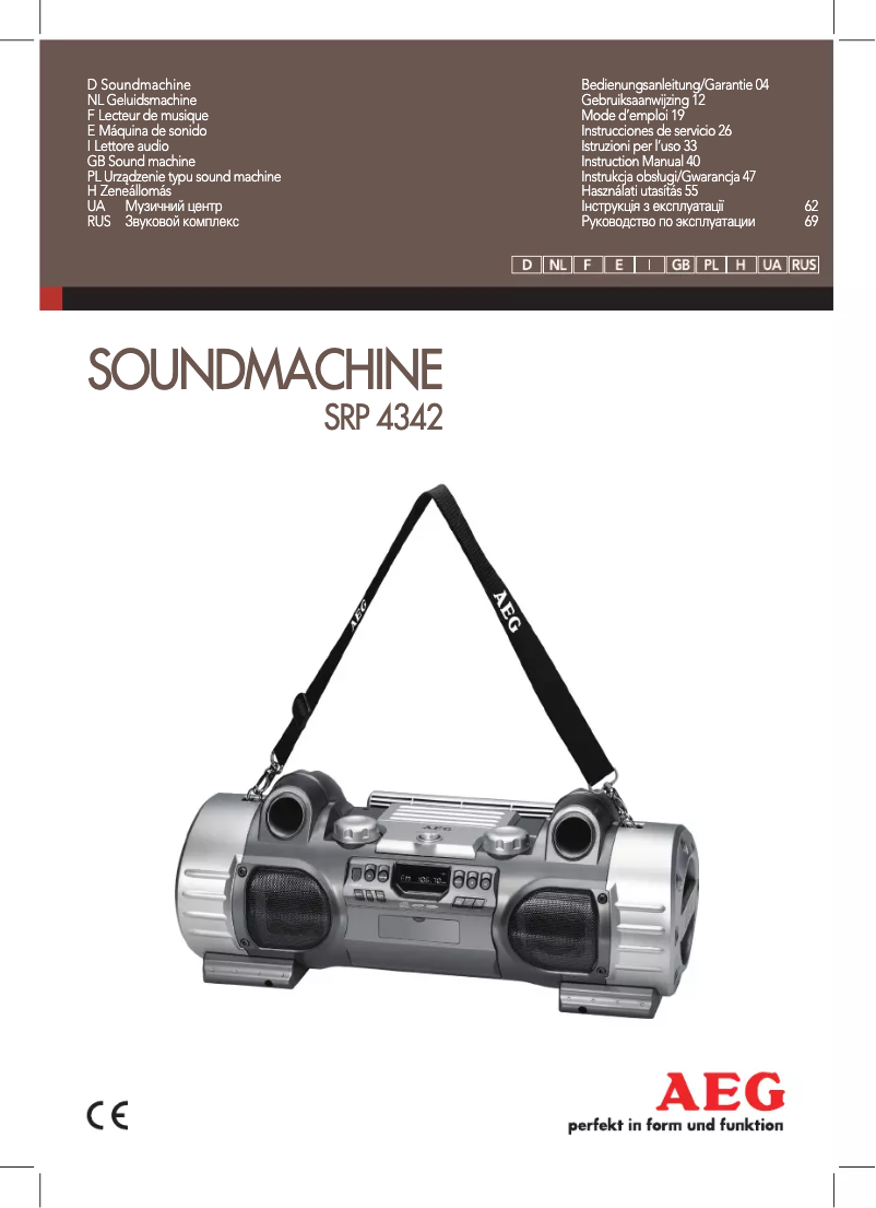 Imagen de la primera página del manual del dispositivo SRP 4342