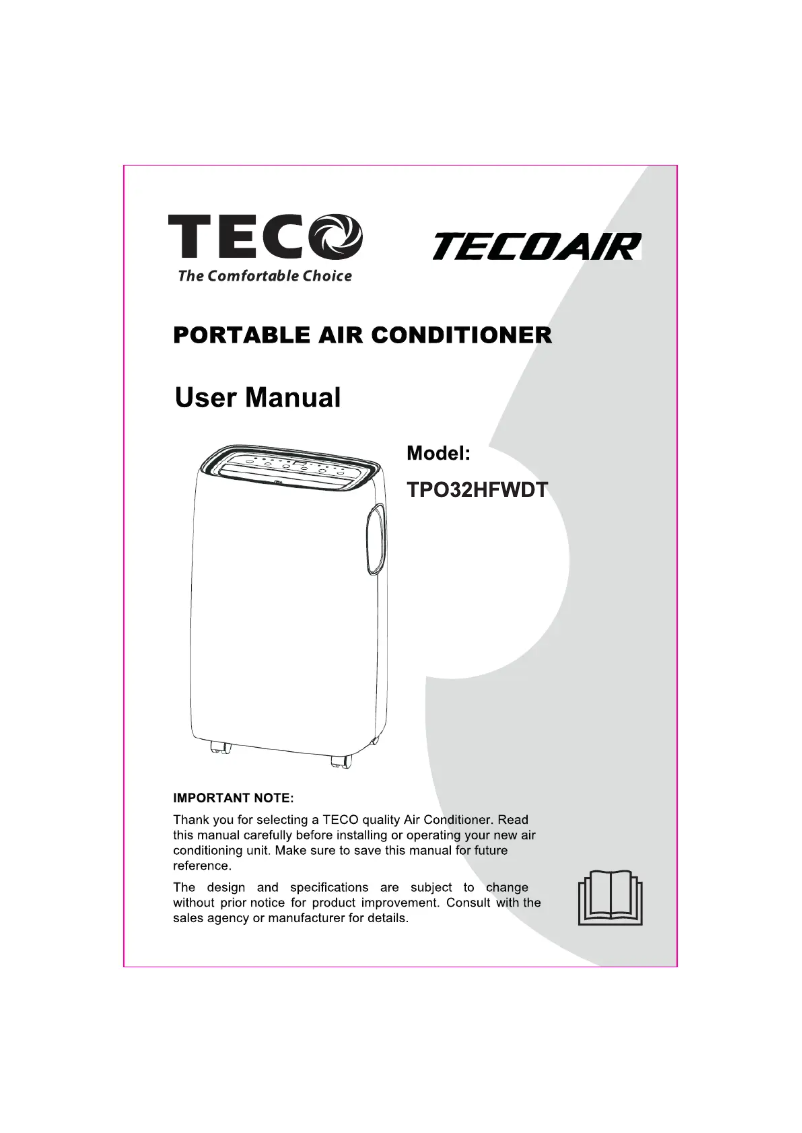 Página 1 del manual Manual de usuario Teco TPO32HFWDT