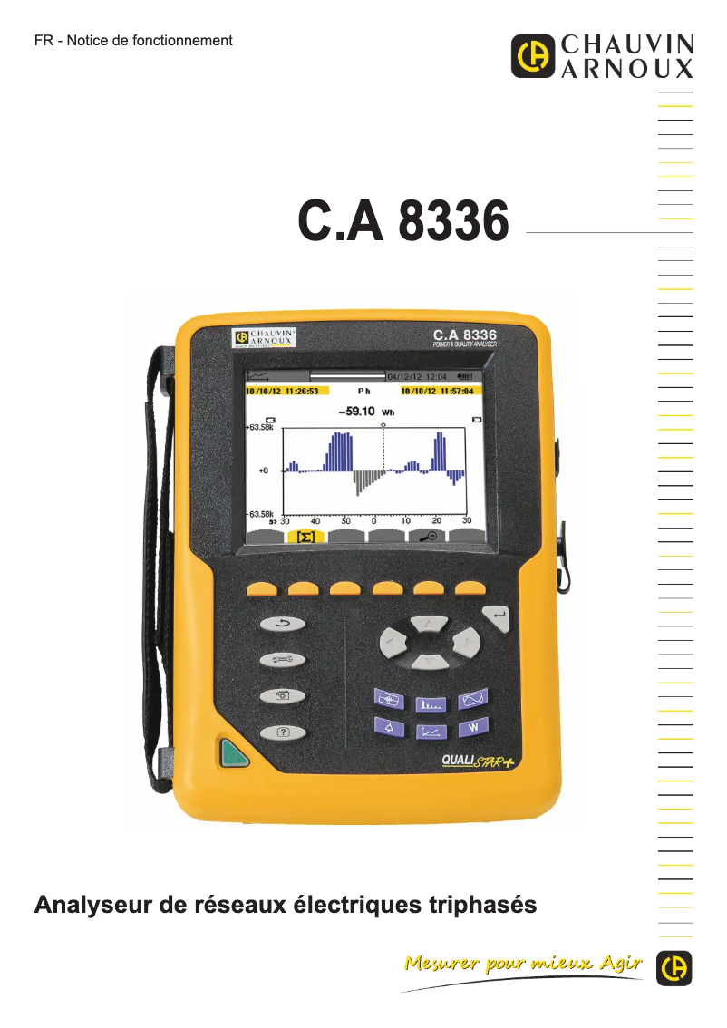 Página 1 del manual Manual de usuario Chauvin Arnoux C.A 833