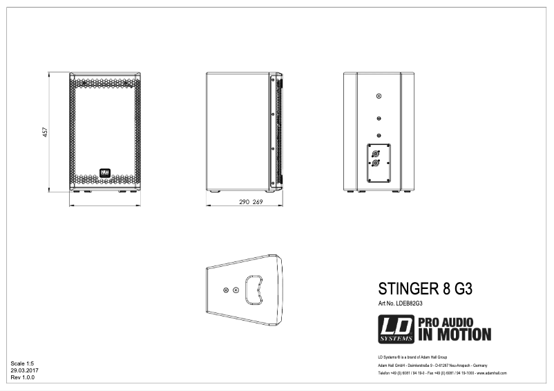 Imagen de la primera página del manual del dispositivo STINGER 8 G3