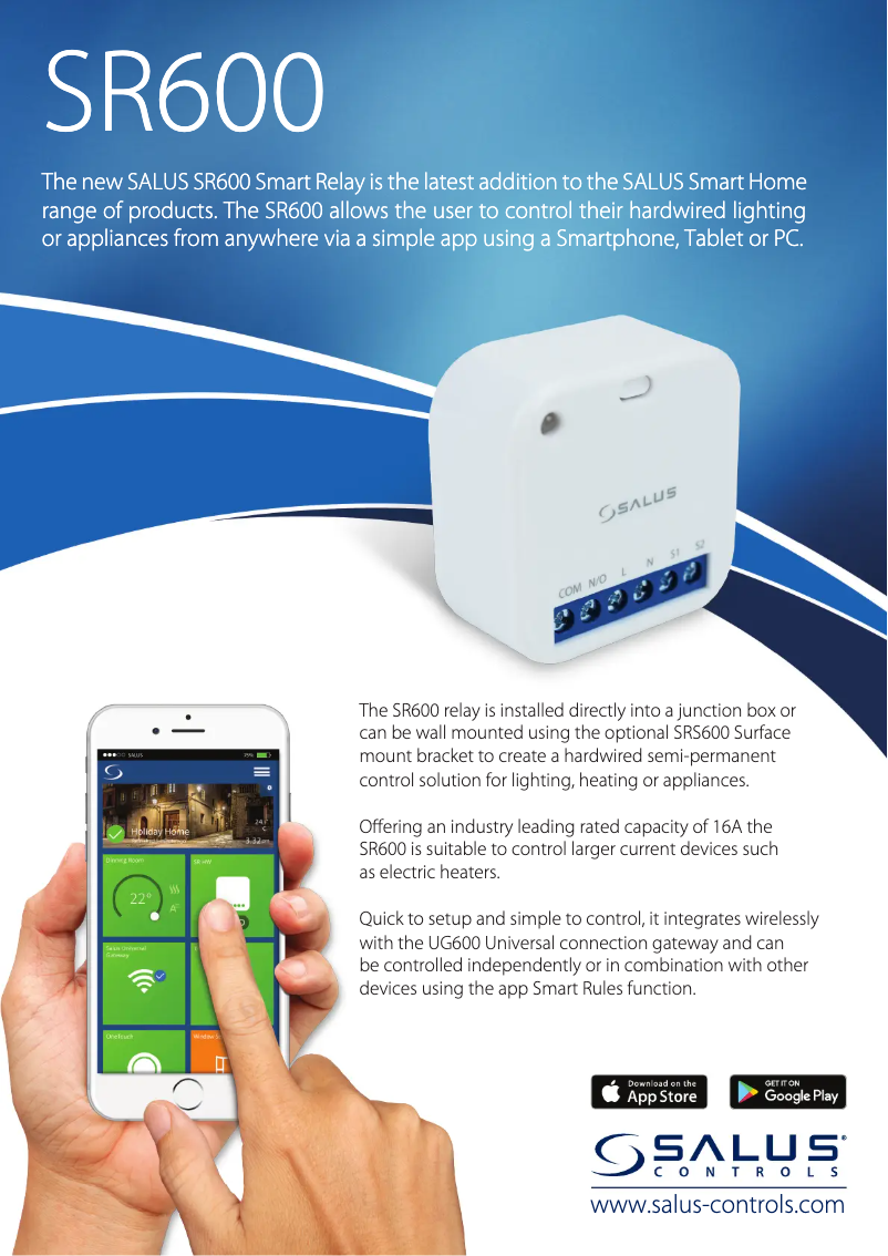 Imagen de la primera página del manual del dispositivo SR600