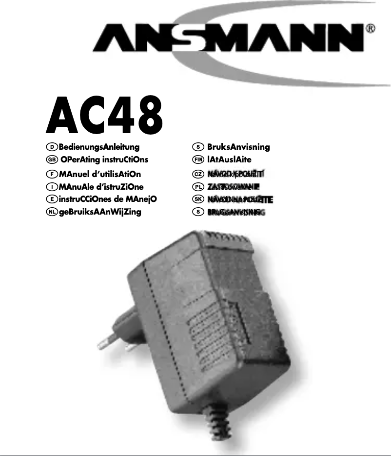 Página 1 del manual Manual de usuario Ansmann AC 48