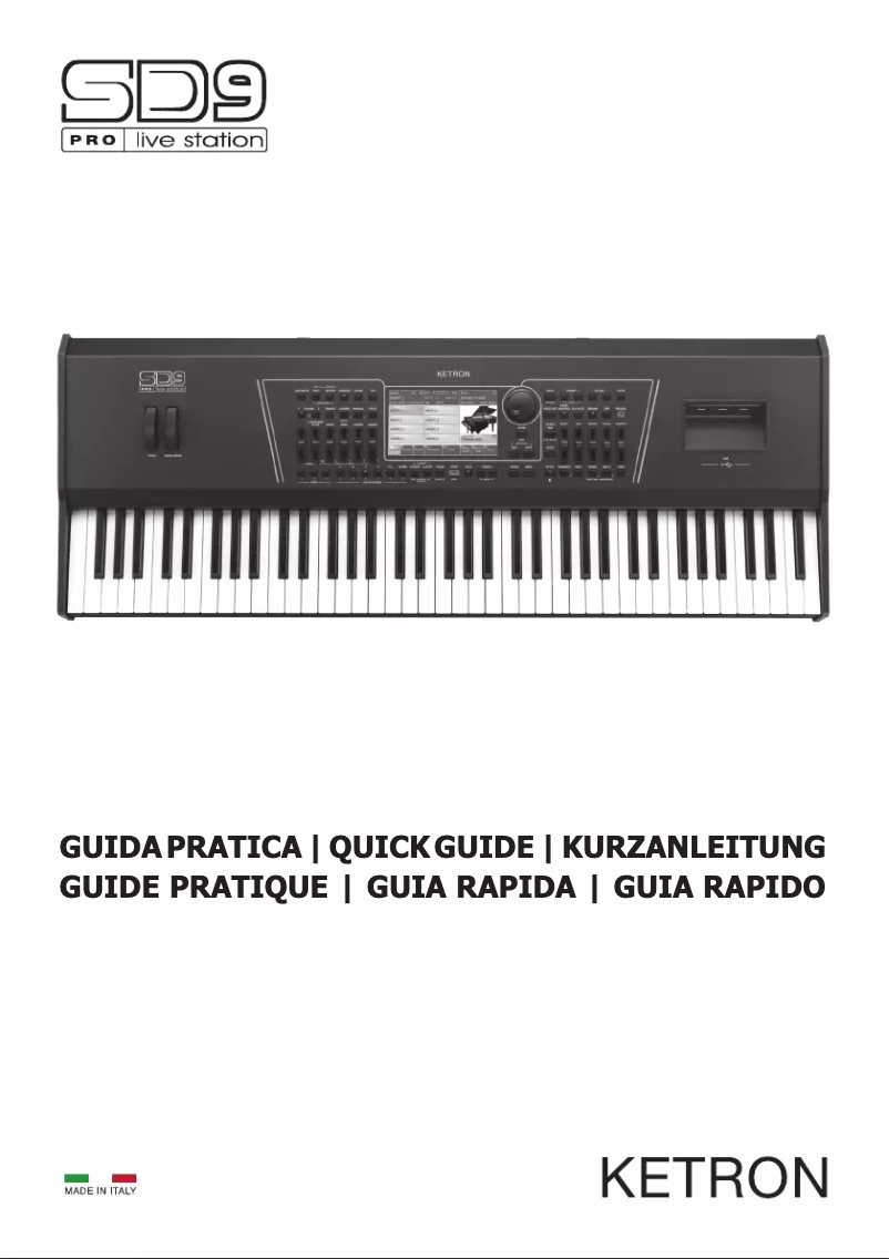 Imagen de la primera página del manual del dispositivo SD9