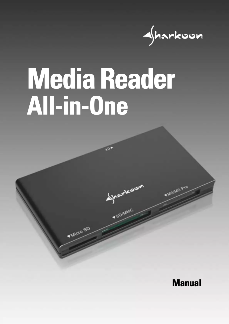 Página 1 del manual Manual de usuario Sharkoon Media Reader All-in-One