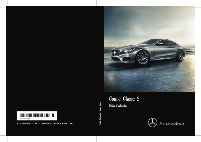 Página 1 del manual Manual de usuario Mercedes-Benz S-Class Coupe (2015)