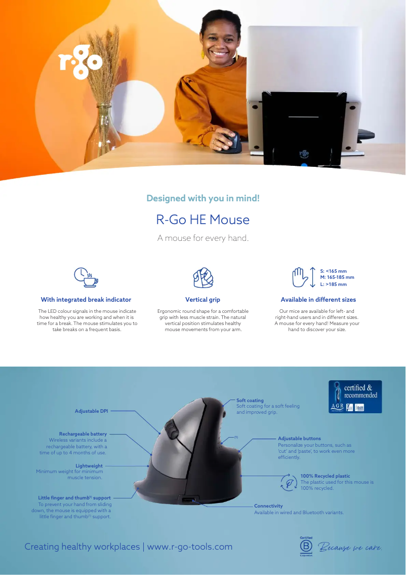 Página 1 del manual Ficha técnica R-Go Tools HE Break