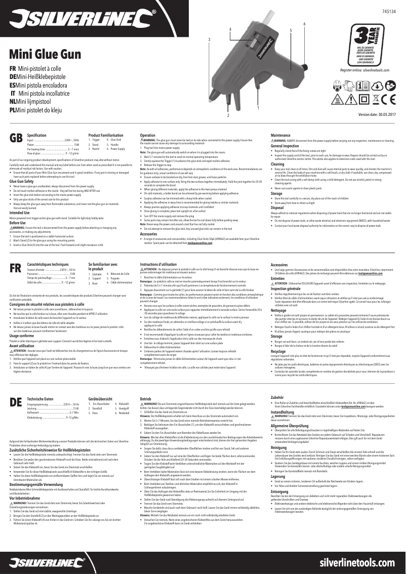 Imagen de la primera página del manual del dispositivo 745134
