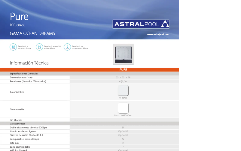 Página 1 del manual Manual de usuario AstralPool Pure