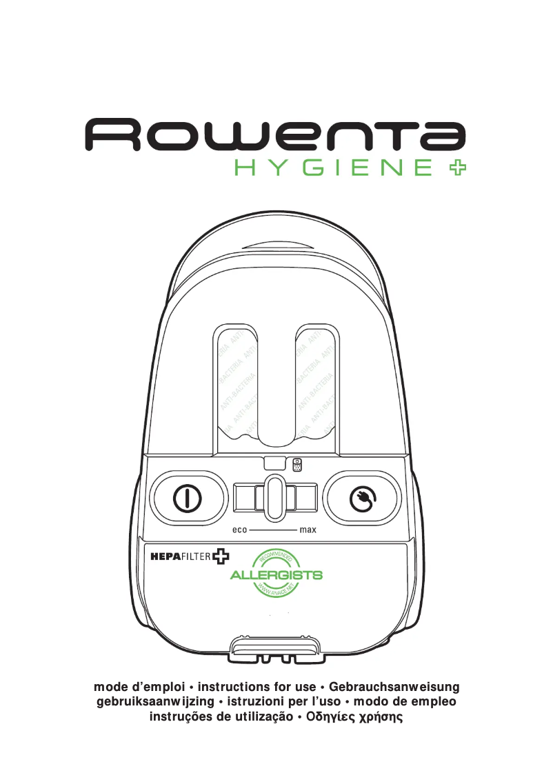 Página nº 1 - Manual de usuario Rowenta Hygiene RO 6031