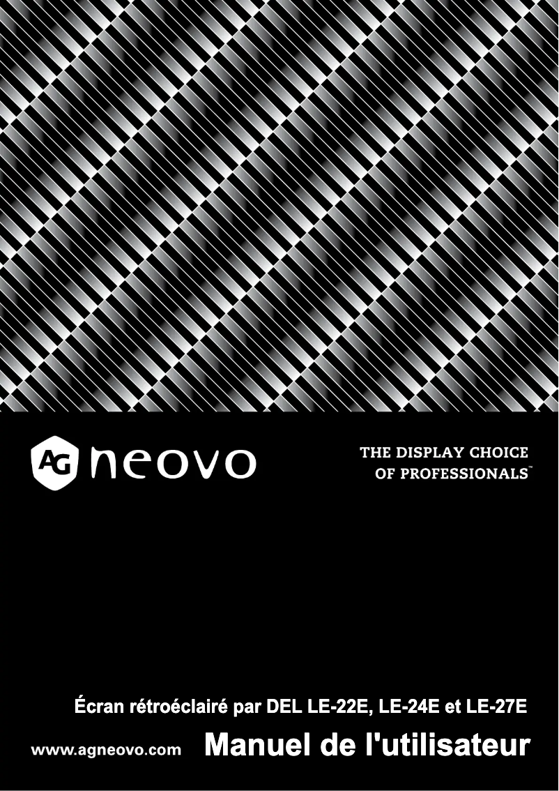 Página 1 del manual Manual de usuario AG Neovo LE-27E