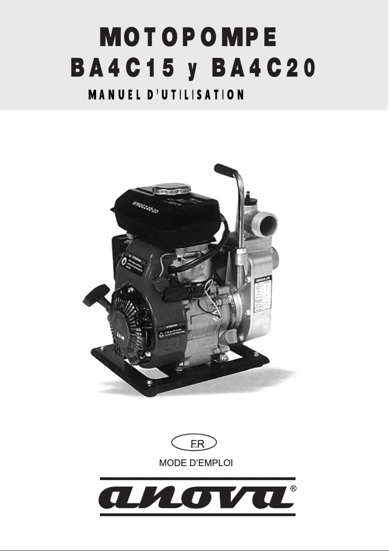 Imagen de la primera página del manual del dispositivo BA4C15