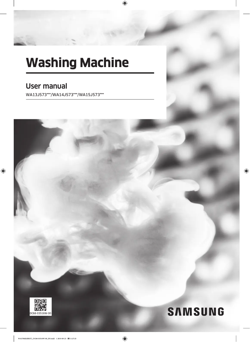 Imagen de la primera página del manual del dispositivo WA15J5730SS