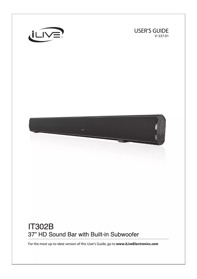 Página 1 del manual Manual de usuario iLive IT302B