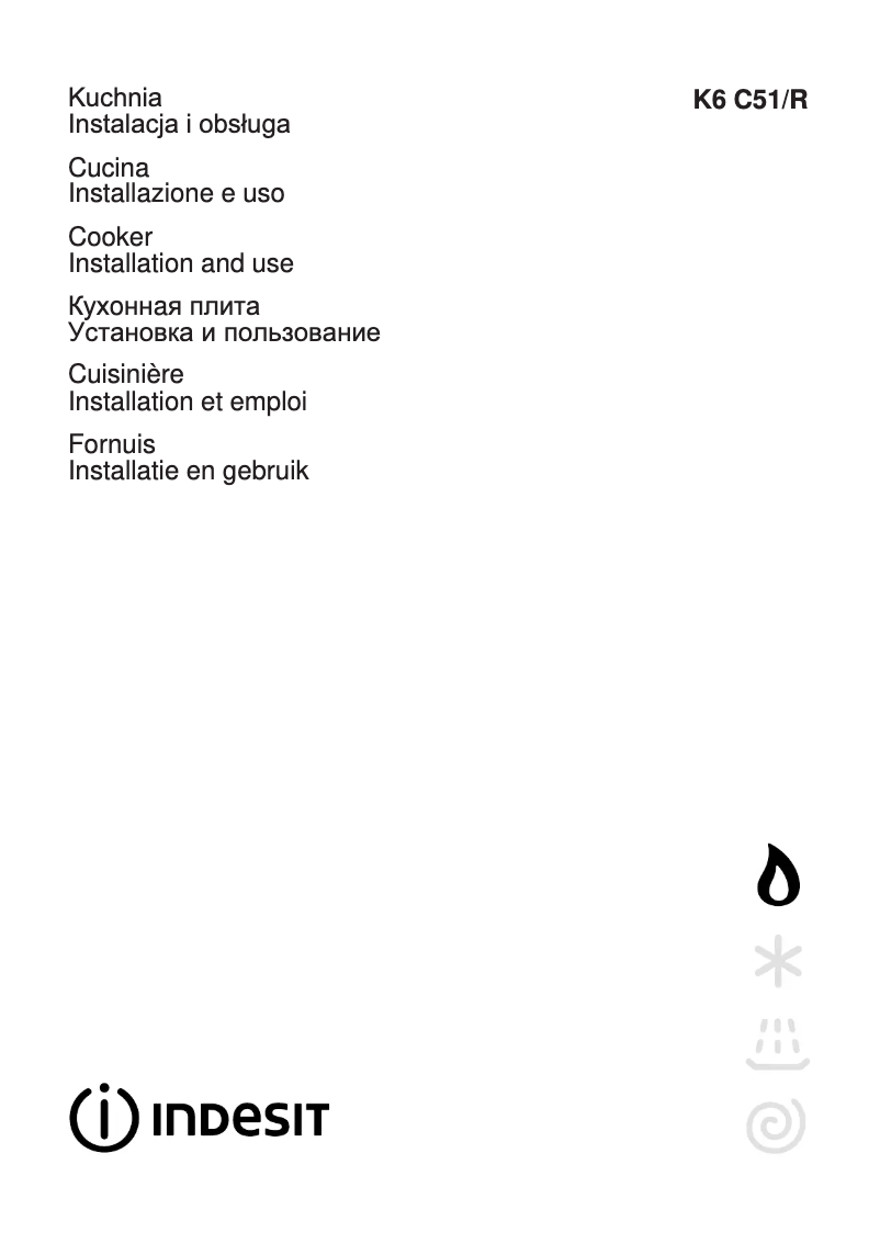 Página 1 del manual Manual de usuario Indesit K6C51/R