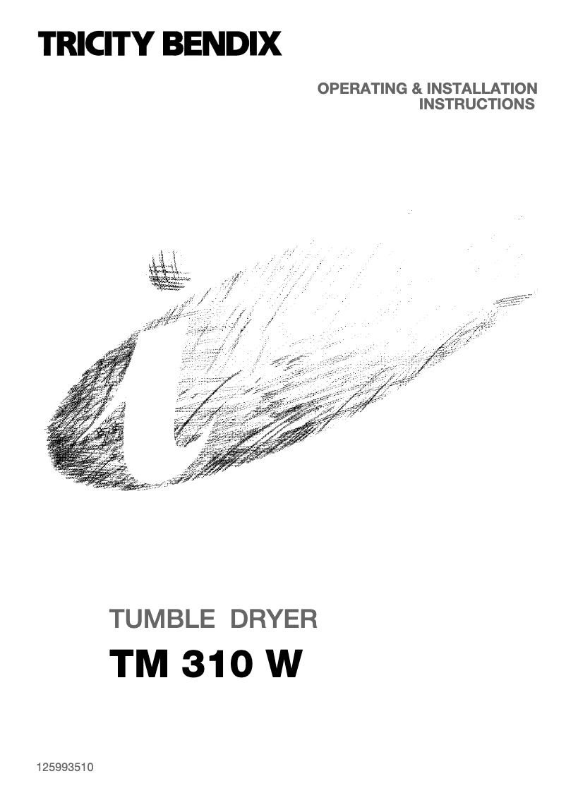 Imagen de la primera página del manual del dispositivo TM 310 W