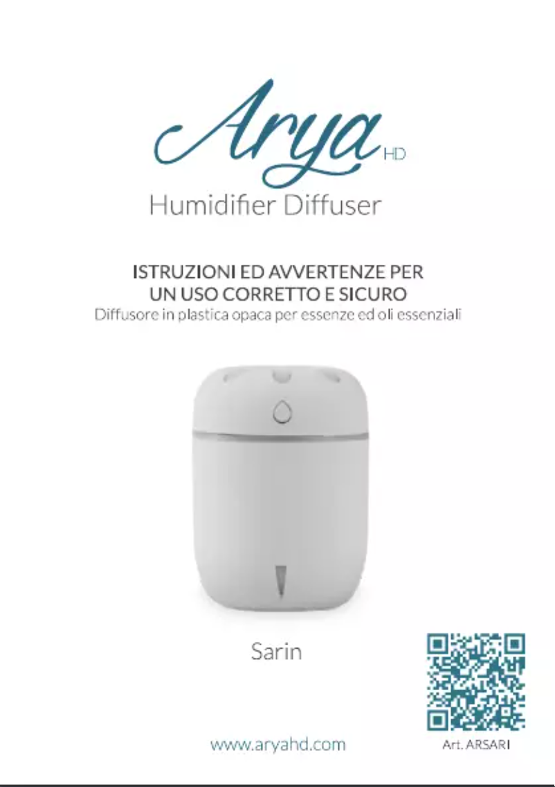 Imagen de la primera página del manual del dispositivo Sarin