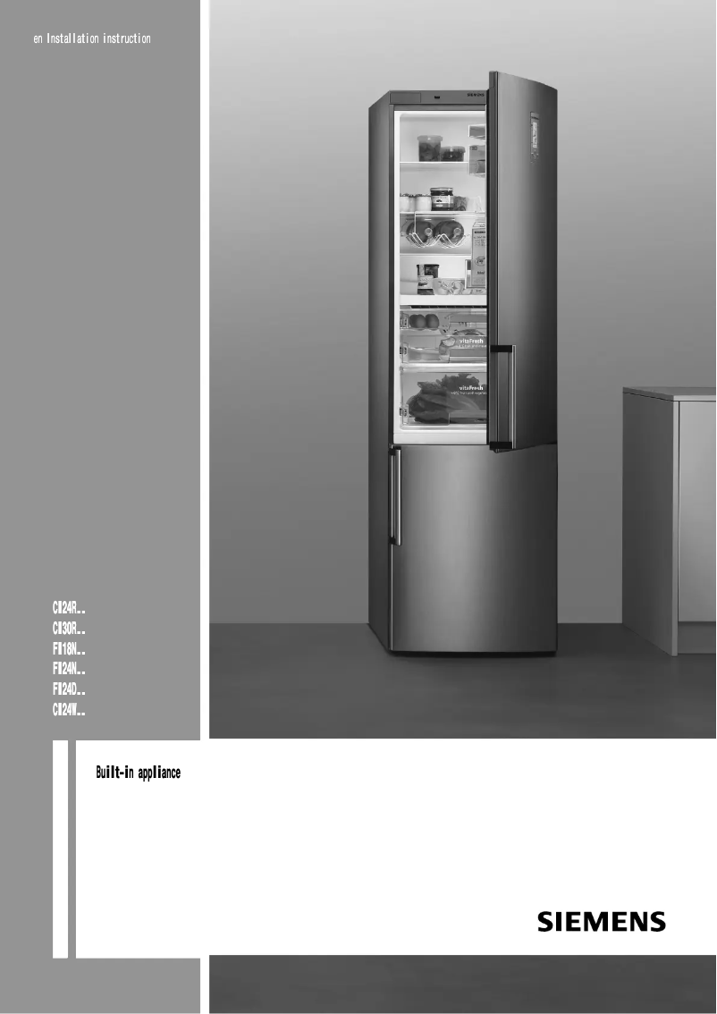 Página nº 1 - Guía de instalación Siemens CI24RP01