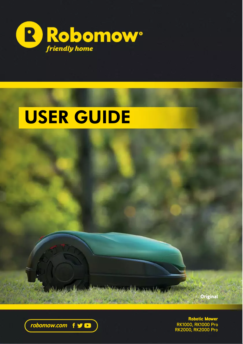 Imagen de la primera página del manual del dispositivo RK1000 Pro