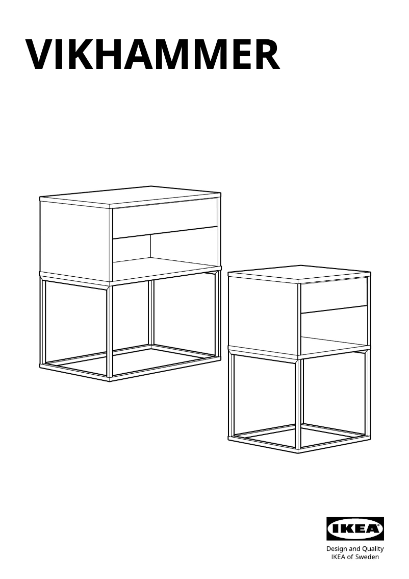 Página 1 del manual Manual de usuario Ikea VIKHAMMER 203.889.72