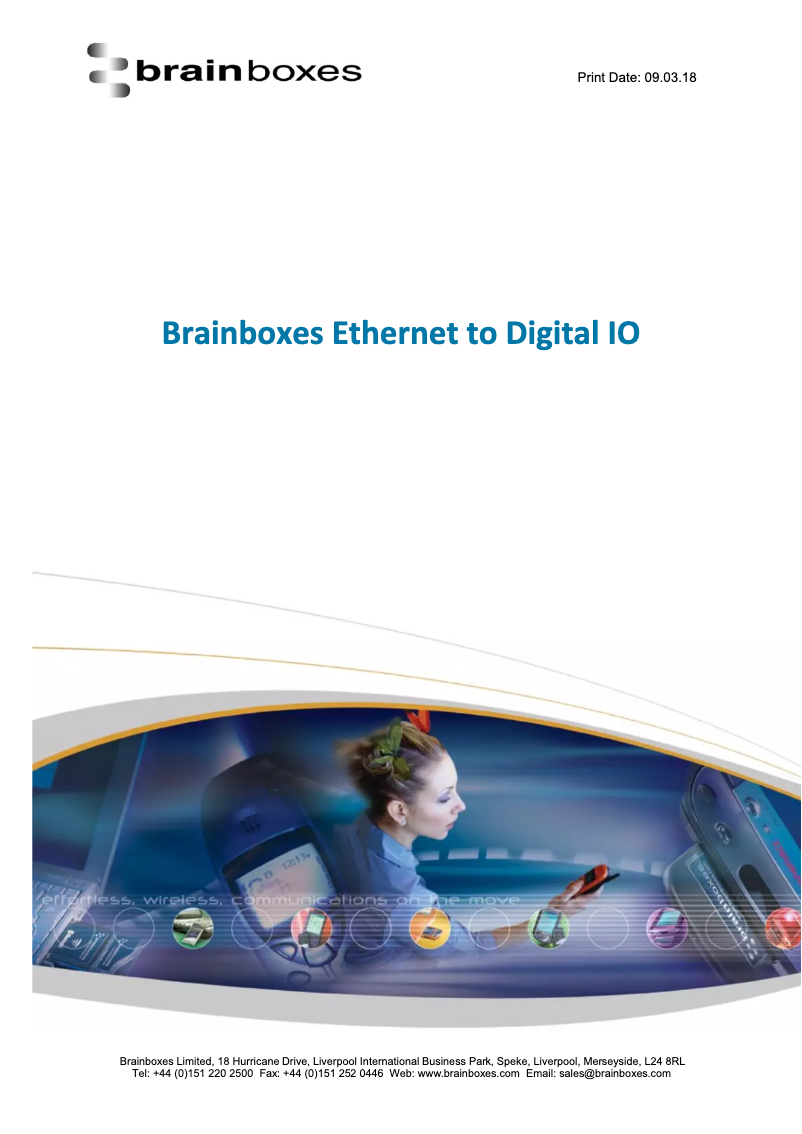 Página 1 del manual Manual de usuario Brainboxes ED-504