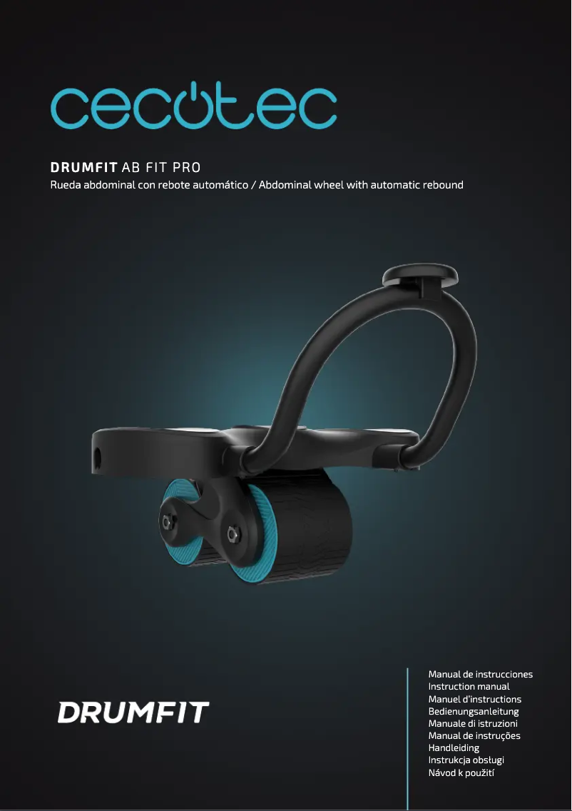 Imagen de la primera página del manual del dispositivo Drumfit AB Fit Pro