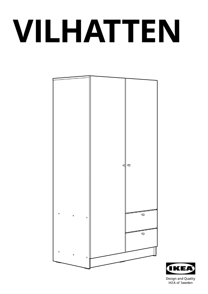 Página 1 del manual Manual de usuario Ikea VILHATTEN 505.306.10