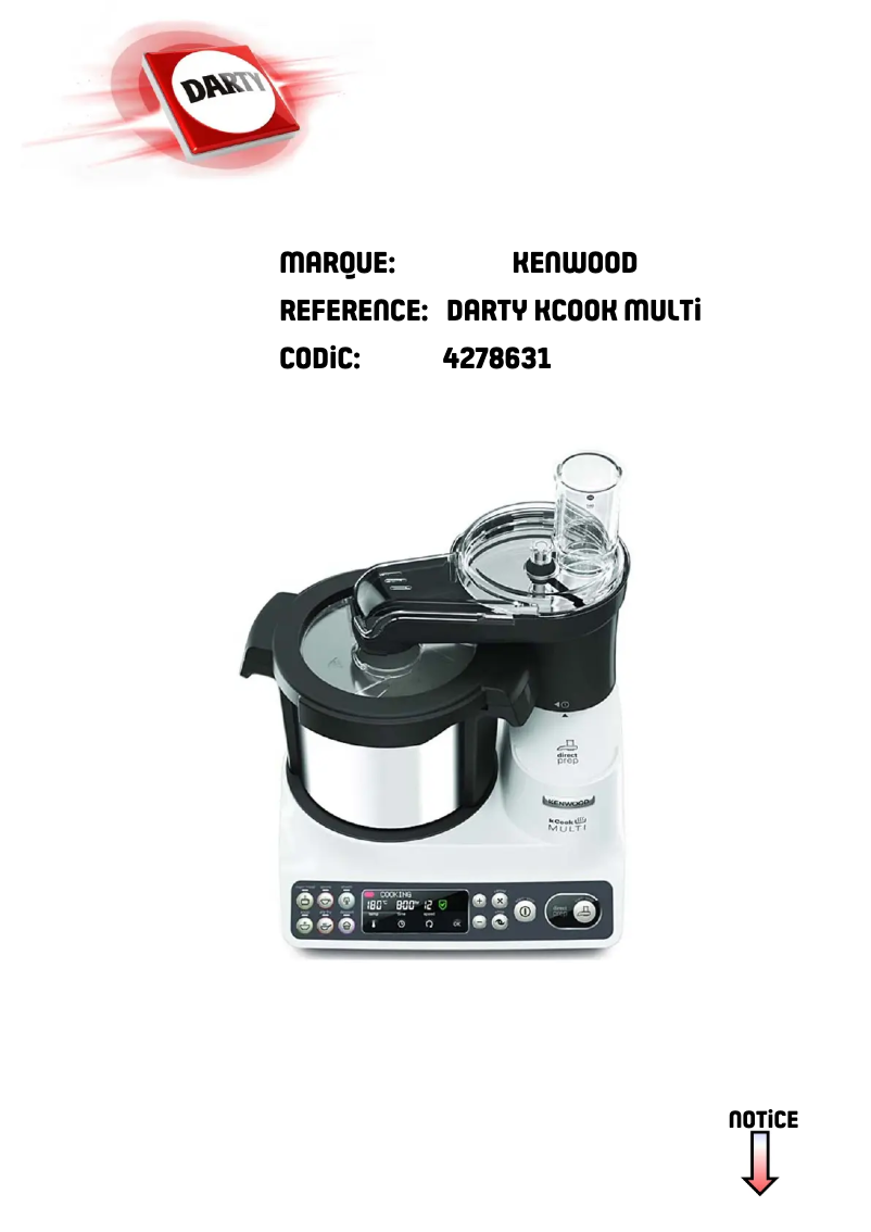 Imagen de la primera página del manual del dispositivo KCook Multi CCL40