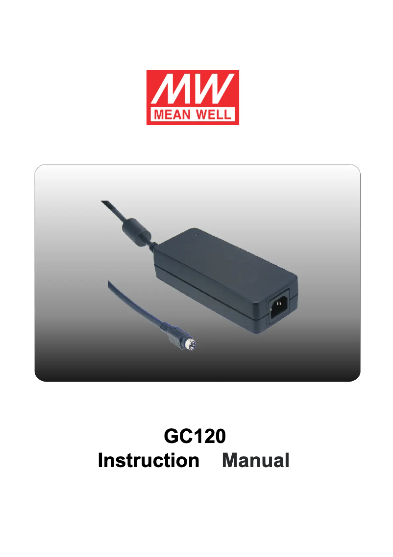 Imagen de la primera página del manual del dispositivo GC160
