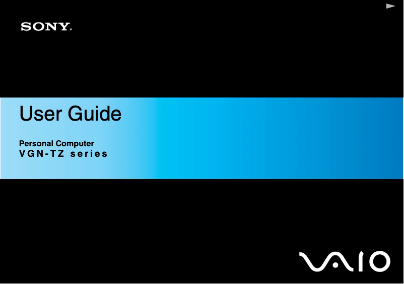 Página nº 1 - Manual de usuario Sony Vaio VGN-TZ11VN