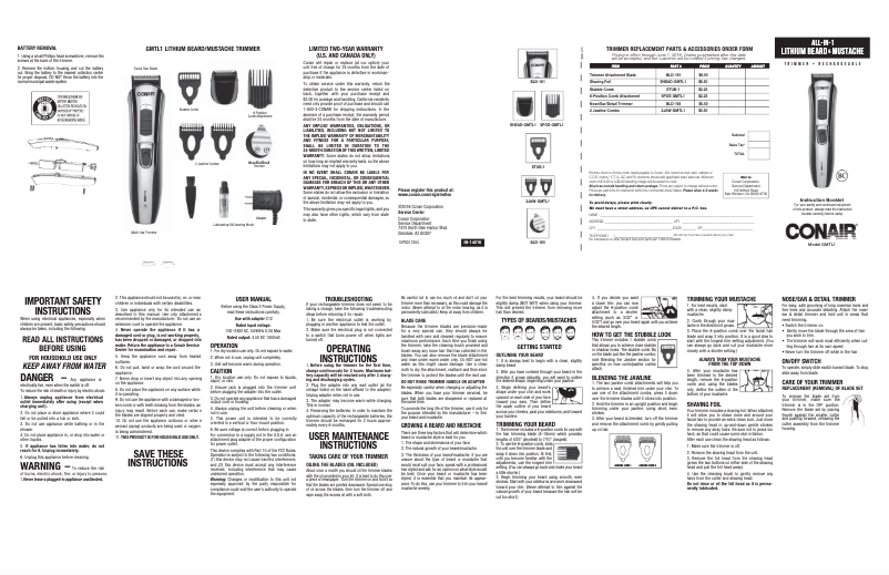 Imagen de la primera página del manual del dispositivo GMTL1R