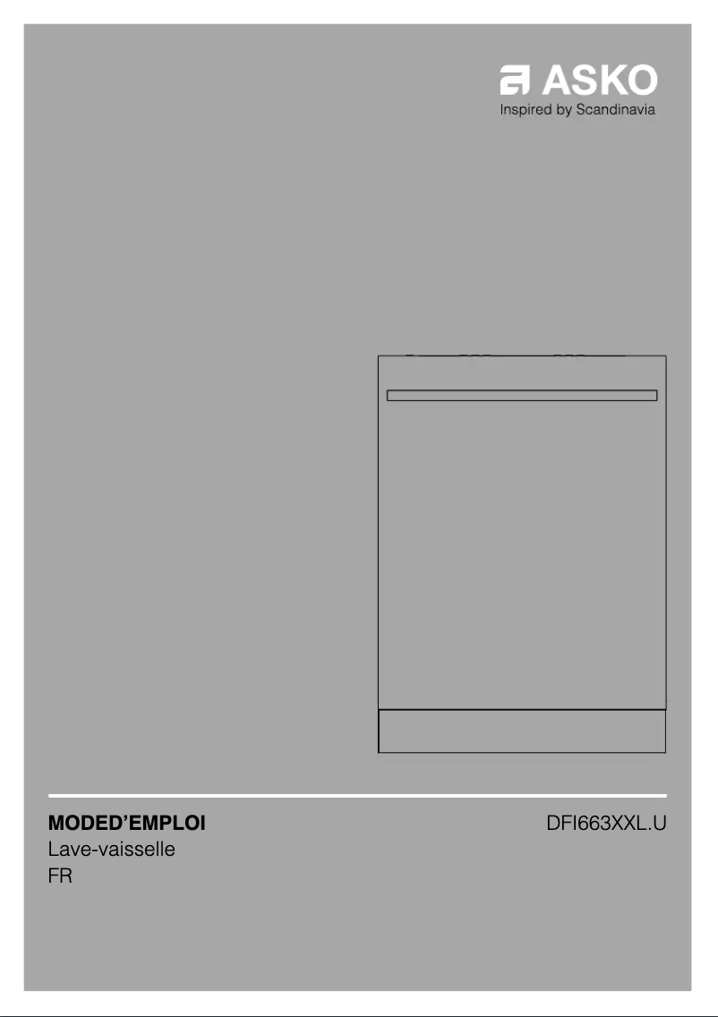 Página 1 del manual Manual de usuario Asko DFI663XXL.U