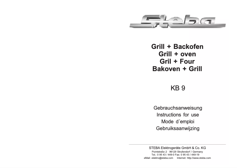 Imagen de la primera página del manual del dispositivo KB 9