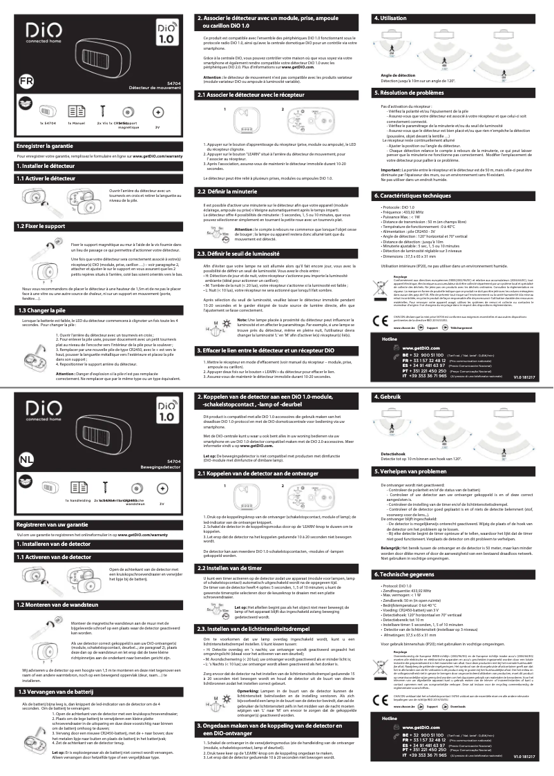 Imagen de la primera página del manual del dispositivo 54704