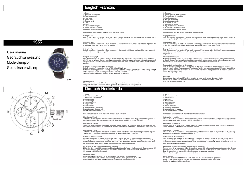 Imagen de la primera página del manual del dispositivo Truman 1955