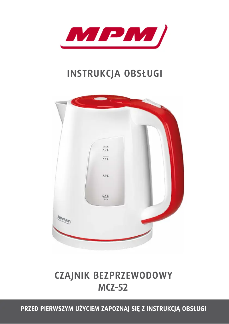 Página 1 del manual Manual de usuario MPM MCZ-52