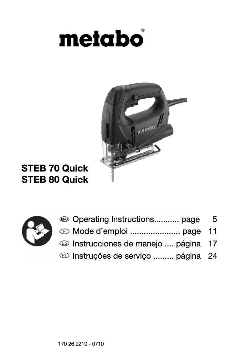 Imagen de la primera página del manual del dispositivo STEB 70 Quick
