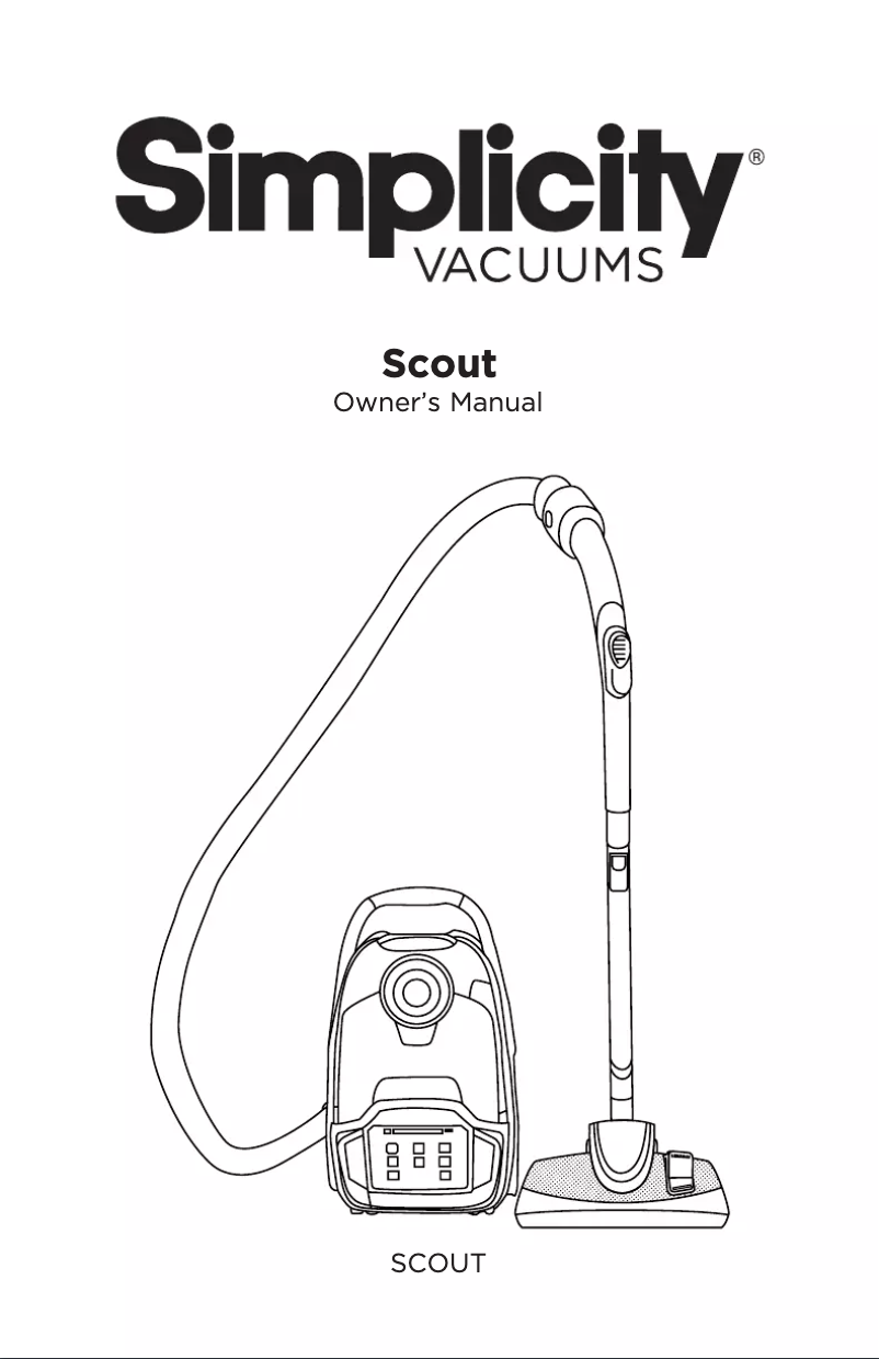 Página 1 del manual Manual de usuario Simplicity Scout