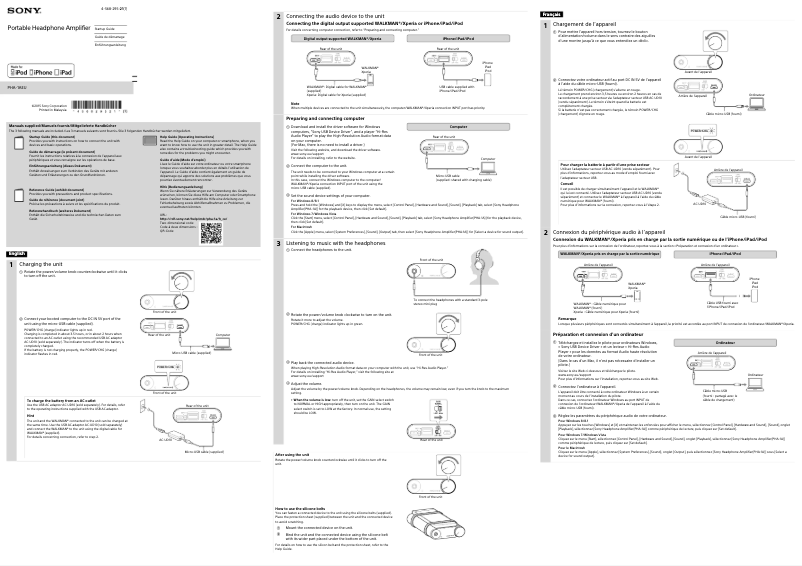 Imagen de la primera página del manual del dispositivo PHA-1AEU