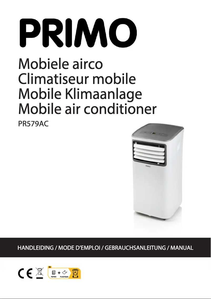 Imagen de la primera página del manual del dispositivo PR579AC