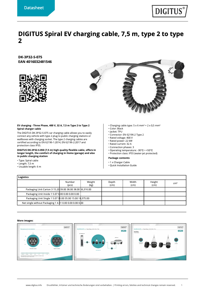 Página 1 del manual Ficha técnica Digitus DK-3P32-S-075