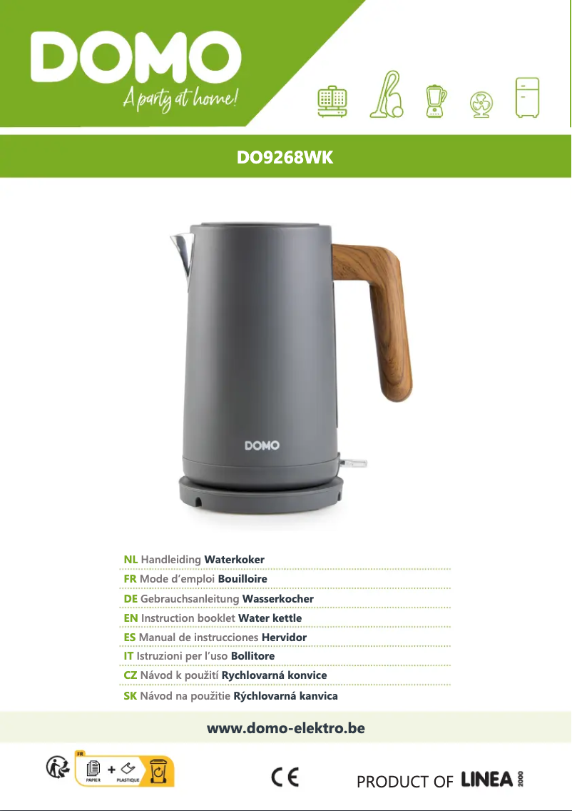 Imagen de la primera página del manual del dispositivo DO9268WK