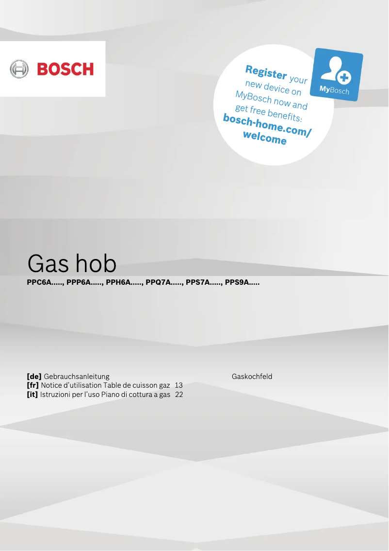 Página 1 del manual Manual de usuario Bosch Serie 6 PPQ7A2B20