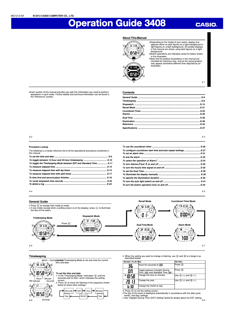 Página 1 del manual Manual de usuario Casio Baby-G BG-6903-7BER