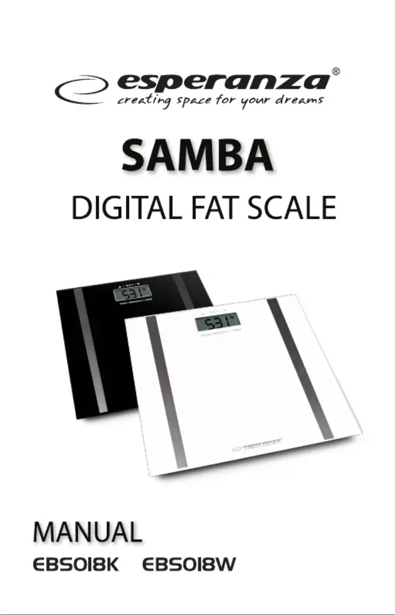 Página 1 del manual Manual de usuario Esperanza Samba EBS018K