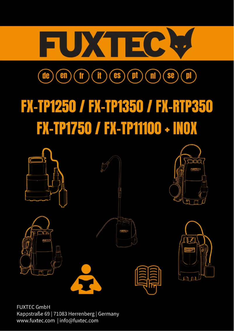 Imagen de la primera página del manual del dispositivo FX-TP1250