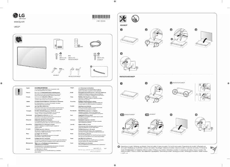 Imagen de la primera página del manual del dispositivo 43UK6300LLB