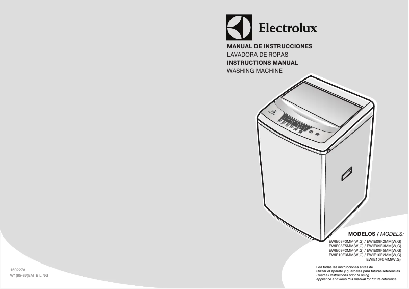 Imagen de la primera página del manual del dispositivo EWIE10F2MMW