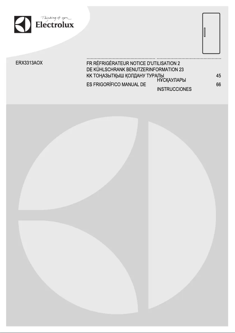 Imagen de la primera página del manual del dispositivo ERX3313AOX