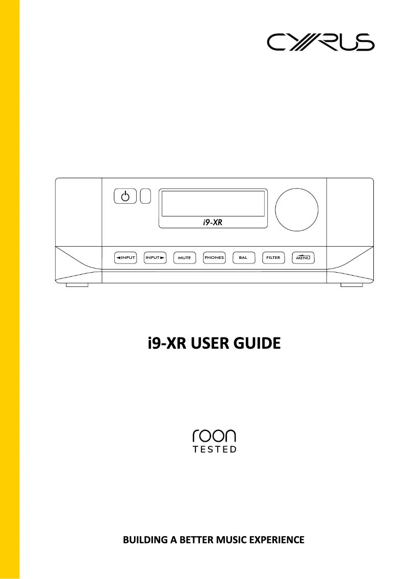 Imagen de la primera página del manual del dispositivo i9-XR
